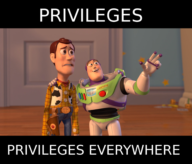Privileges, privileges everywhere